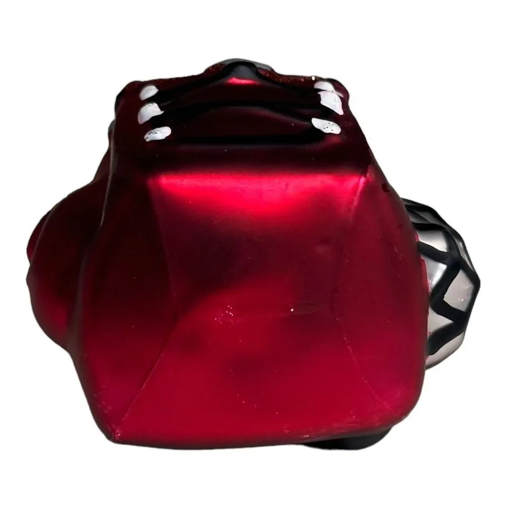 Blown Mercury‎ Glass Christmas Ornament Red Backpack 4.5